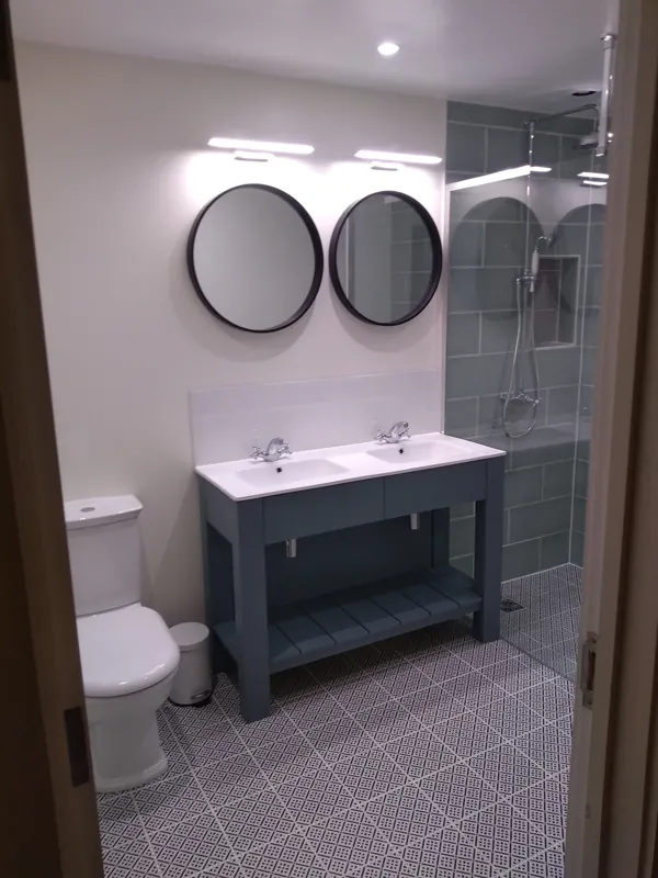 Bathroom fitting and renovation work carried out by Norwich Builders in Norfolk