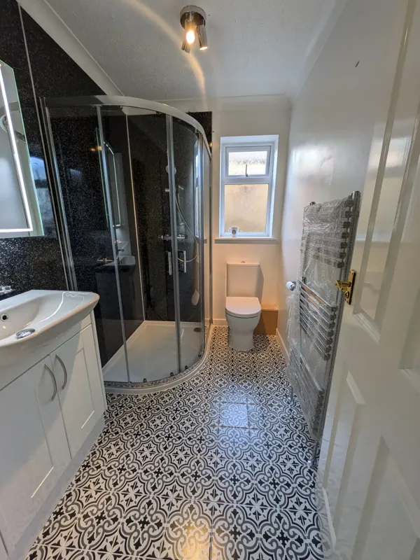 Bathroom fitting and renovation work carried out by Norwich Builders in Norfolk