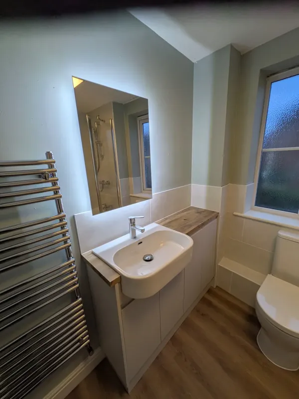 Bathroom fitting and renovation work carried out by Norwich Builders in Norfolk