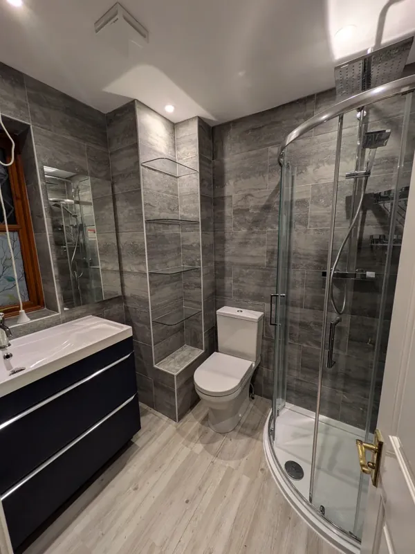 Bathroom fitting and renovation work carried out by Norwich Builders in Norfolk