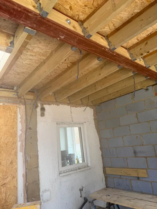 Extension building work carried out by Norwich Builders in Norfolk