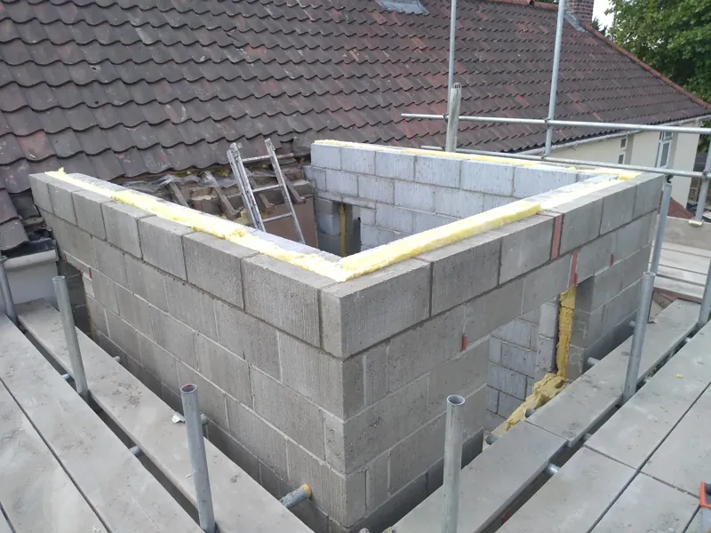 Extension building work carried out by Norwich Builders in Norfolk